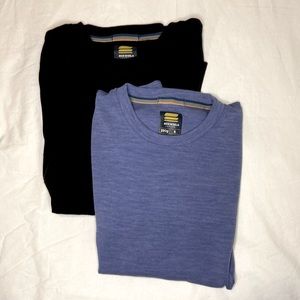 Meriwool Layers merino wool long-sleeve shirts | mid-weight base layer | small